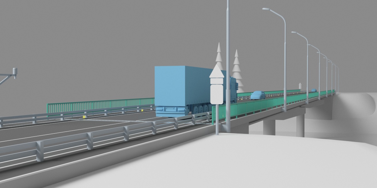Архитектурная 3D визуализация. Мост 4