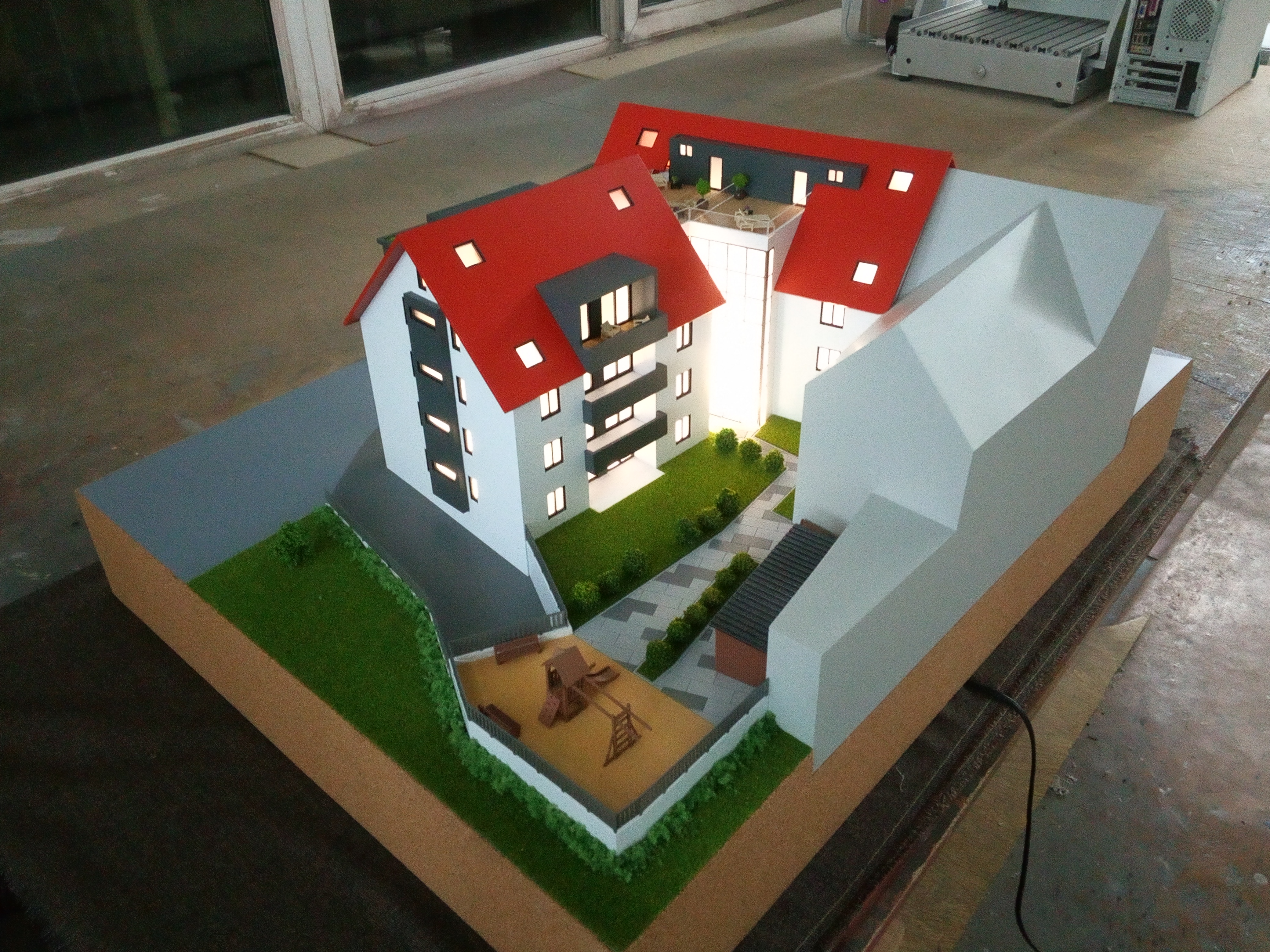 Архитектурный макет. дом в г. Мюнхен Германия 29